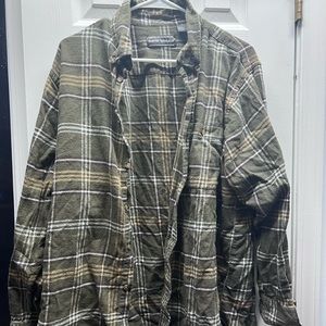 XL green flannel